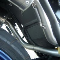 Aprilia Pegaso Strada 650 2005-2011, Furore Nero, Dual slip-on including removable db killers and link pipes 