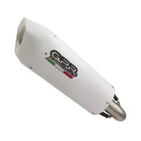 Exhaust system compatible with Benelli Trk 502 2017-2020, Albus Evo4, Homologated legal slip-on exhaust including removable db killer, link pipe and catalyst 