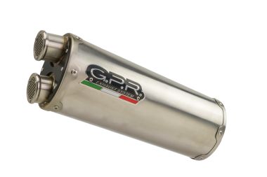 Cf Moto 800 Mt Sport 2022-2024, Dual Titanium, Slip-on exhaust including removable db killer and link pipe 