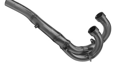 GPR exhaust compatible with  Kawasaki Z400 2018-2022, Decatalizzatore, Decat pipe 