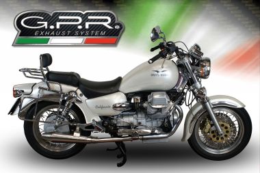 Moto Guzzi California 1100 Special/Stone/Sport/Ev/Alu 1997-2005, Vintacone, Dual slip-on including removable db killers and link pipes 