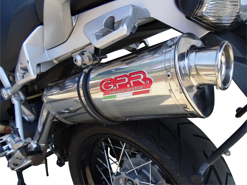 Moto Guzzi Stelvio 1200 4V  2008-2010, Trioval, Slip-on exhaust including removable db killer and link pipe 