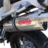 Moto Guzzi Stelvio 1200 8V  2011-2017, Trioval, Slip-on exhaust including removable db killer and link pipe 