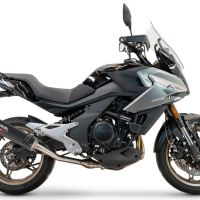 Cf Moto 700 Mt 2023-2024, M3 Black Titanium, Slip-on exhaust including link pipe and removable db killer 