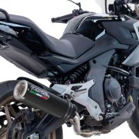 Cf Moto 700 Mt 2023-2024, M3 Black Titanium, Slip-on exhaust including link pipe and removable db killer 