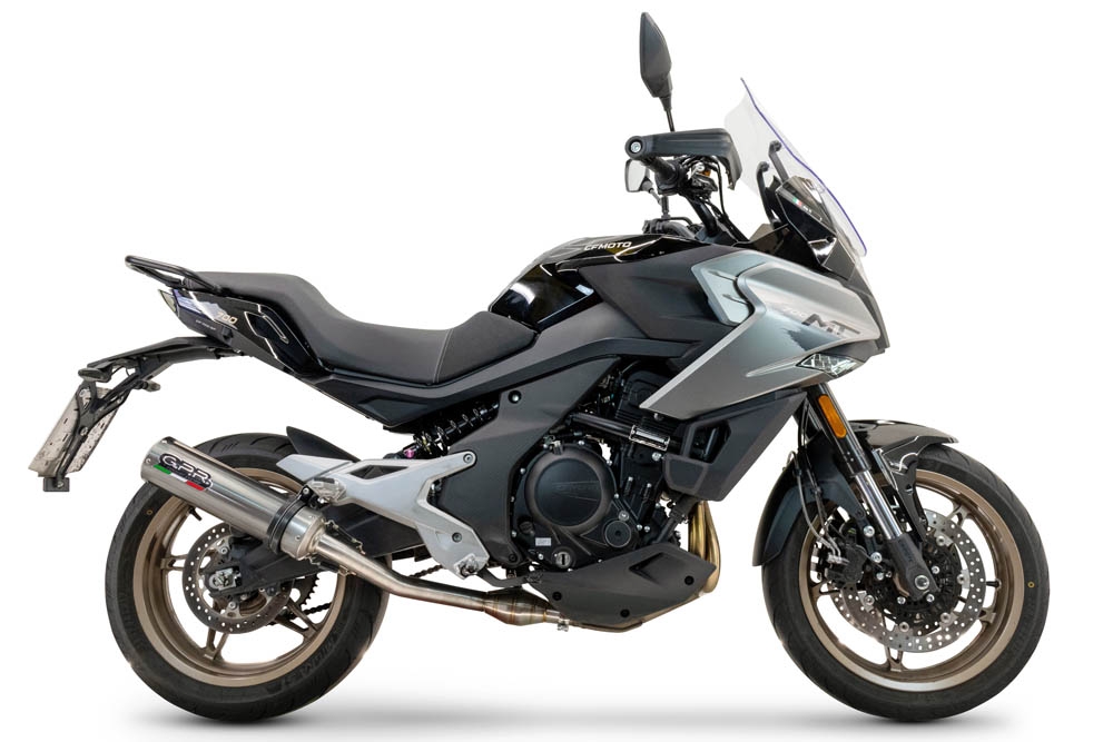 Cf Moto 700 Mt 2023-2024, M3 Inox , Slip-on exhaust including link pipe and removable db killer 