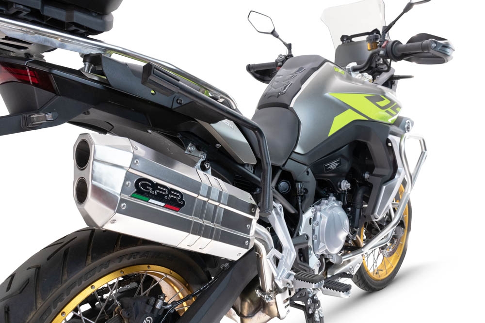 Voge 900DSX 2024-2025, Hyper Sonic Titanium, Slip-on exhaust including removable db killer and link pipe 