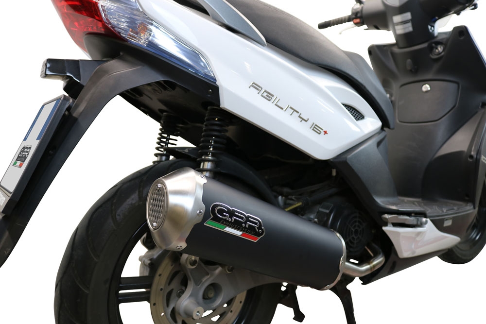 Kymco Agility 200 - I.E. R16 - Plus 2010-2014, Evo4 Road, Full system exhaust, including removable db killer  