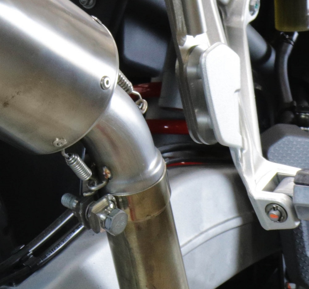 Bmw R1200R 2011-2014, Dual Inox, Slip-on exhaust including removable db killer and link pipe 