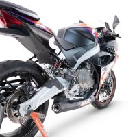 Aprilia RS 457 2024-2025, Ghost Inox, Full system exhaust, including removable db killer 