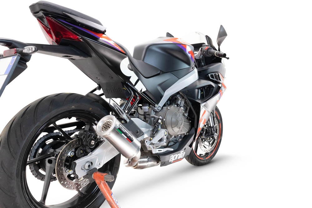 Aprilia RS 457 2024-2025, Gpe Ann. titanium, Full system exhaust, including removable db killer 