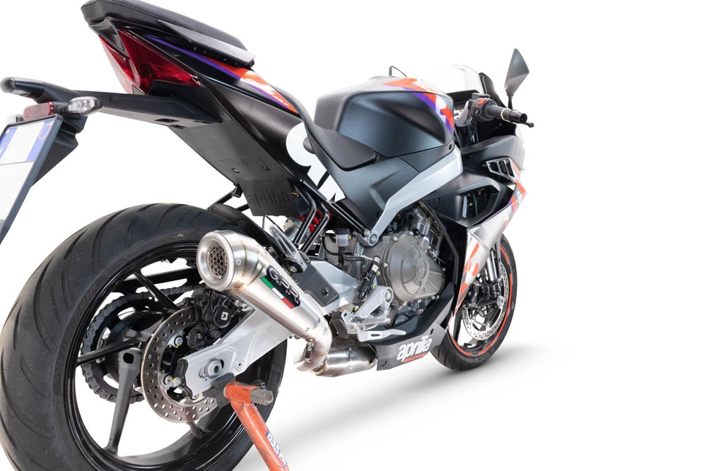 Aprilia RS 457 2024-2025, Powercone Evo, Full system exhaust, including removable db killer 