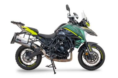 Benelli Trk 702 X 2023-2024, Sonic Titanium, Slip-on exhaust including removable db killer and link pipe 