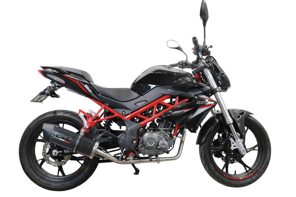 Benelli Bn 125 2021-2024, Furore Evo4 Poppy, Full system exhaust, including removable db killer 