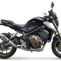 Honda CBR650F 2014-2016, Deeptone Inox, Full system exhaust, including removable db killer  