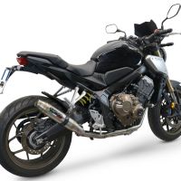 Honda CB650F 2014-2016, Deeptone Inox, Full system exhaust, including removable db killer  