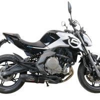 Cf Moto 650 Mt 2021-2024, Furore Nero, Slip-on exhaust including link pipe and removable db killer 