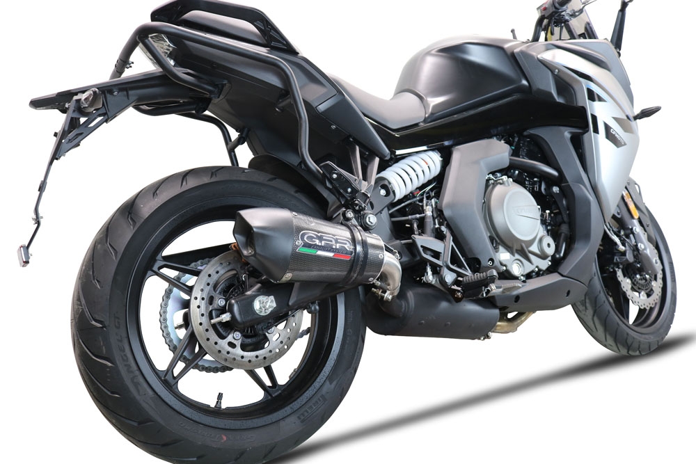 Cf Moto 650 Gt 2022-2024, GP Evo4 Poppy, Slip-on exhaust including removable db killer and link pipe 