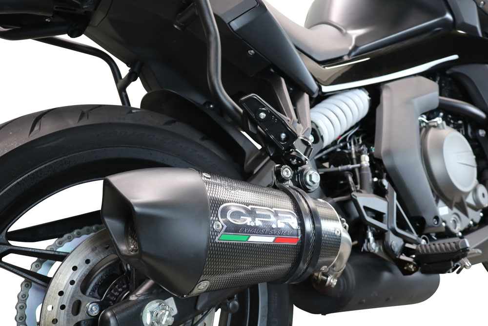 Cf Moto 650 Gt 2022-2024, GP Evo4 Poppy, Slip-on exhaust including removable db killer and link pipe 