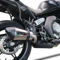 Cf Moto 650 Gt 2022-2024, GP Evo4 Titanium, Slip-on exhaust including removable db killer and link pipe 