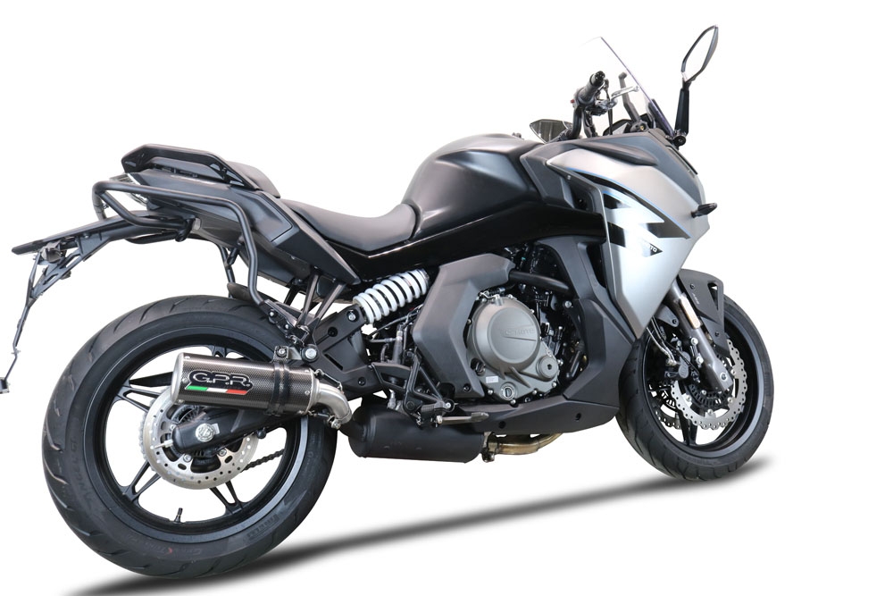 Cf Moto 650 Gt 2022-2024, M3 Poppy , Slip-on exhaust including removable db killer and link pipe 