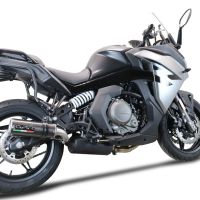 Cf Moto 650 Gt 2022-2024, M3 Poppy , Slip-on exhaust including removable db killer and link pipe 