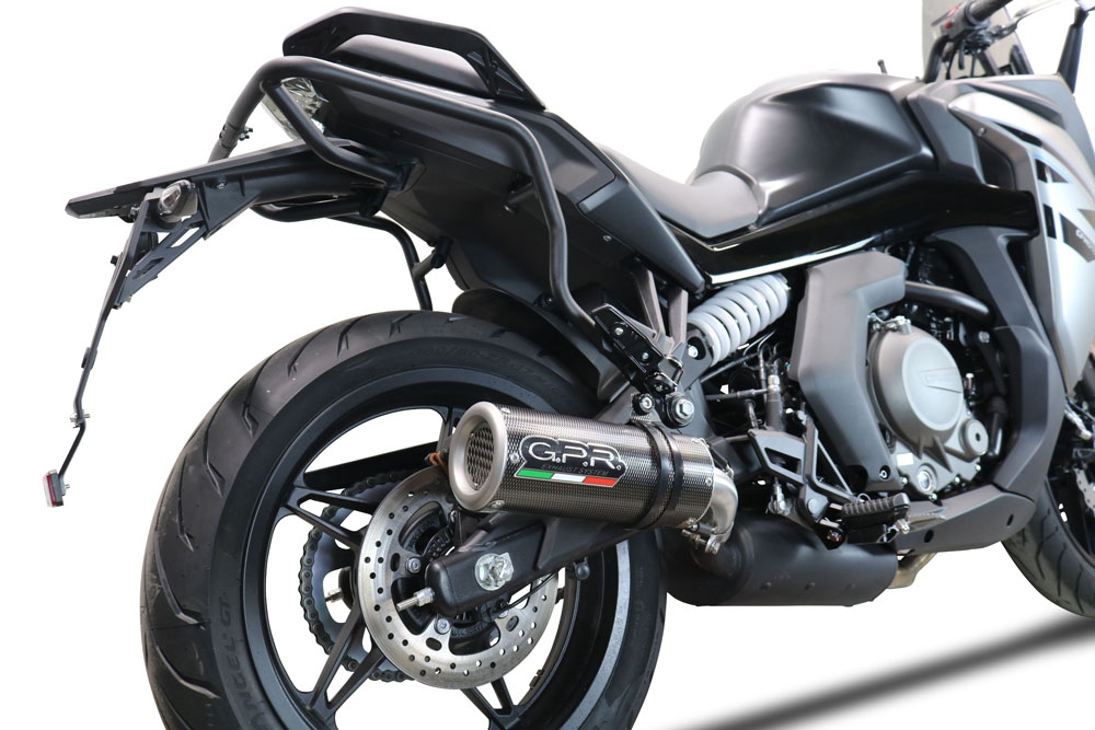 Cf Moto 650 Gt 2022-2024, M3 Poppy , Slip-on exhaust including removable db killer and link pipe 