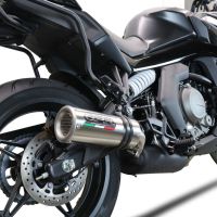 Cf Moto 650 Gt 2022-2024, M3 Titanium Natural, Slip-on exhaust including removable db killer and link pipe 