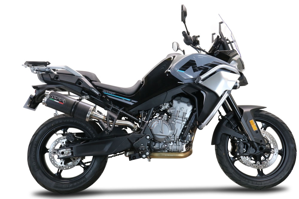 Cf Moto 800 Mt Touring 2022-2024, Dual Poppy, Slip-on exhaust including removable db killer and link pipe 