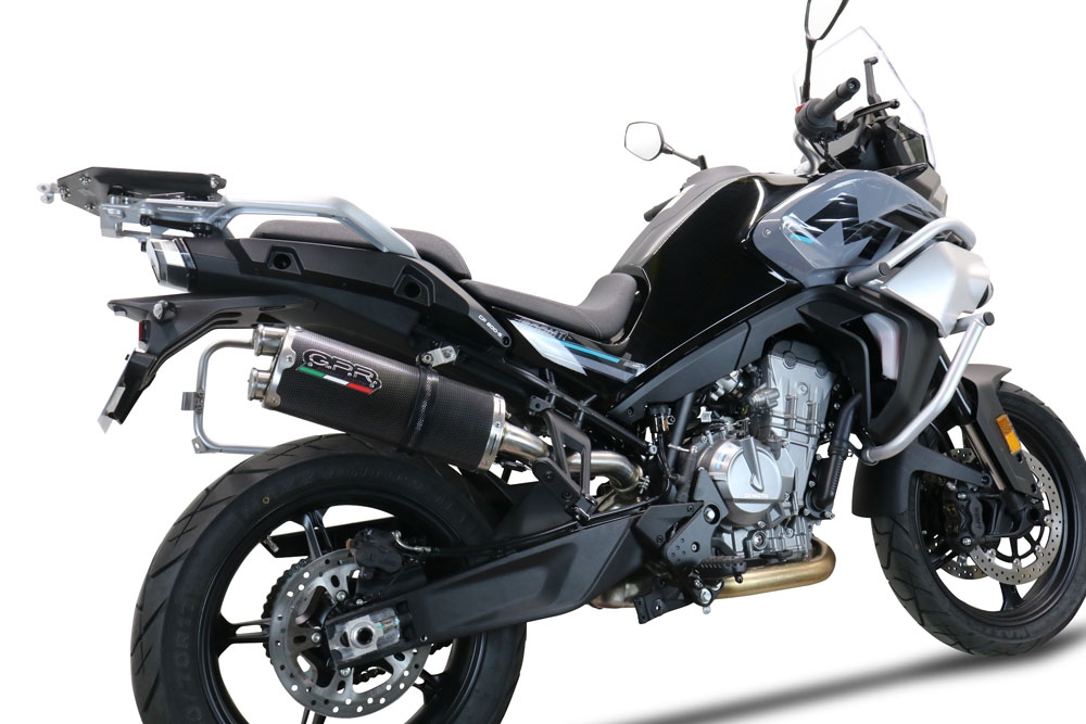 Cf Moto 800 Mt Touring 2022-2024, Dual Poppy, Slip-on exhaust including removable db killer and link pipe 