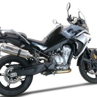 Cf Moto 800 Mt Touring 2022-2024, Dual Titanium, Slip-on exhaust including removable db killer and link pipe 