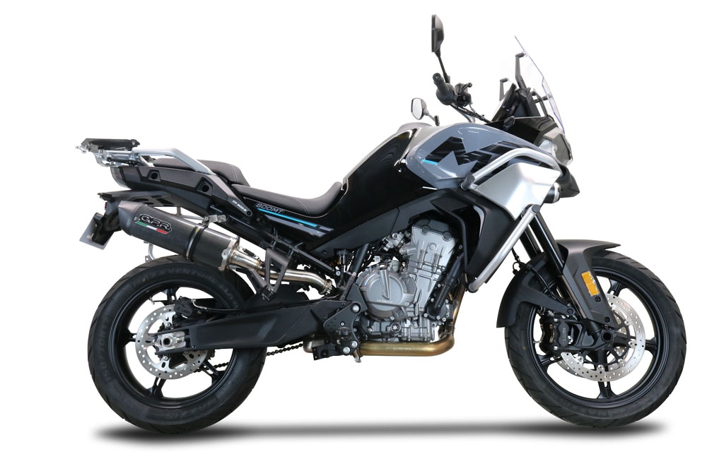 Cf Moto 800 Mt Touring 2022-2024, Furore Evo4 Poppy, Slip-on exhaust including removable db killer and link pipe 