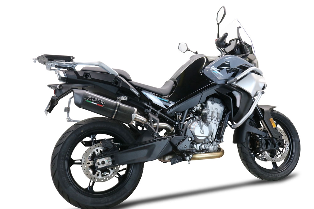 Cf Moto 800 Mt Touring 2022-2024, Furore Evo4 Poppy, Slip-on exhaust including removable db killer and link pipe 