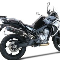 Cf Moto 800 Mt Touring 2022-2024, Furore Evo4 Poppy, Slip-on exhaust including removable db killer and link pipe 