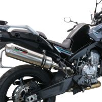 Cf Moto 800 Mt Touring 2022-2024, Satinox , Slip-on exhaust including removable db killer and link pipe 