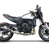 Cf Moto 700 CL-X Heritage  2022-2024, Deeptone Inox, Slip-on exhaust including link pipe and removable db killer 