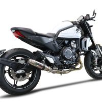 Cf Moto 700 CL-X Heritage  2022-2024, Deeptone Inox, Slip-on exhaust including link pipe and removable db killer 