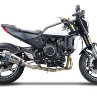 Cf Moto 700 CL-X Adv 2022-2024, Gpe Ann. titanium, Mid-Full system exhaust including removable db killer 