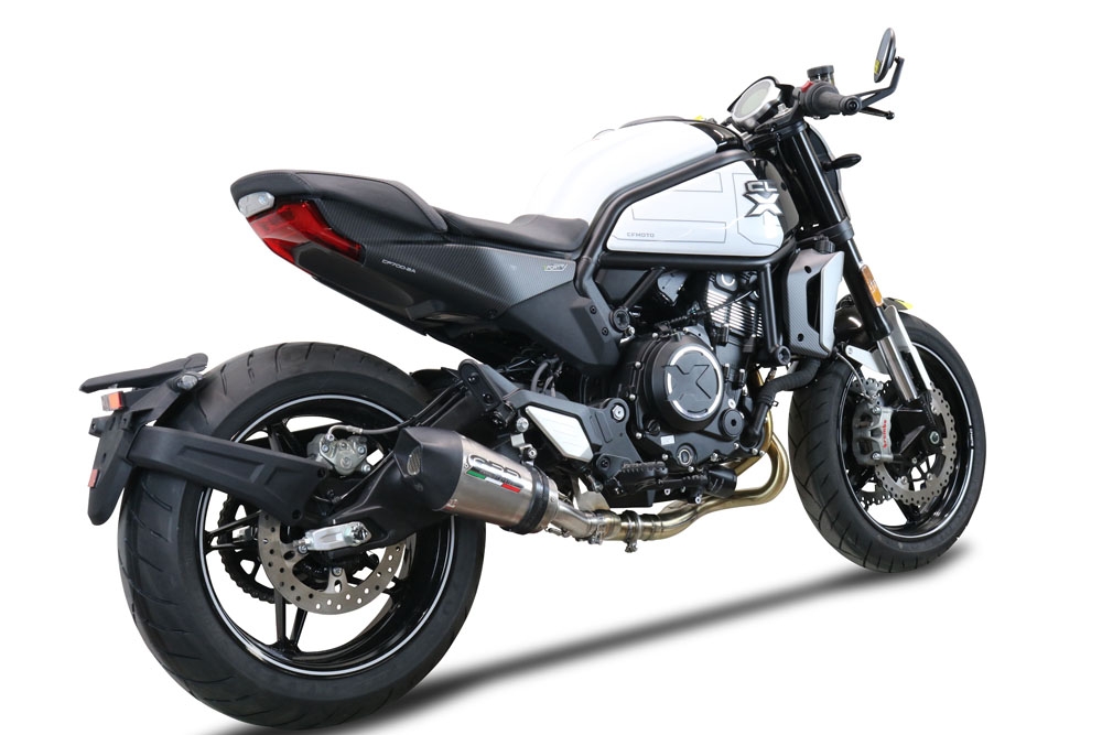 Cf Moto 700 CL-X Adv 2022-2024, Gpe Ann. titanium, Mid-Full system exhaust including removable db killer 