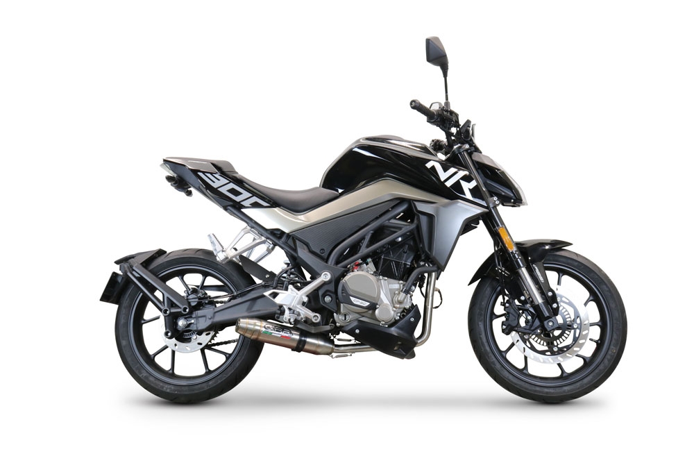 Cf Moto 300 NK 2022-2024, Deeptone Inox, Full system exhaust, including removable db killer 