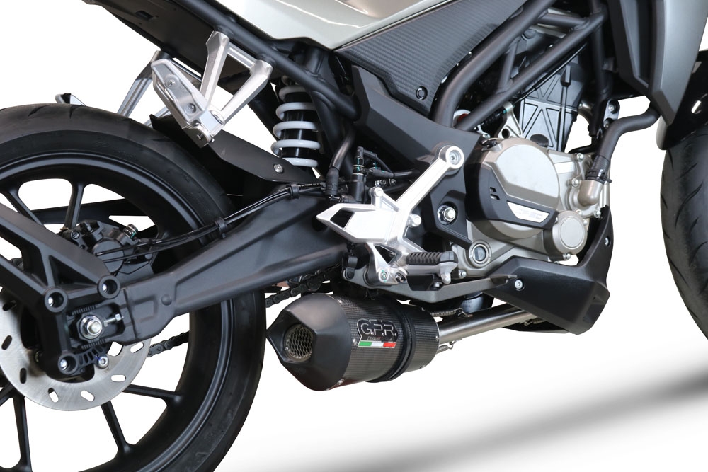 Cf Moto 300 NK 2022-2024, GP Evo4 Poppy, Full system exhaust, including removable db killer 