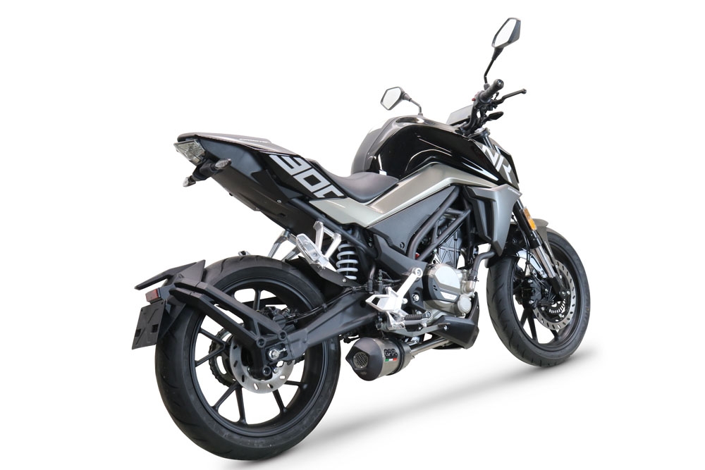 Cf Moto 300 NK 2022-2024, GP Evo4 Titanium, Full system exhaust, including removable db killer 