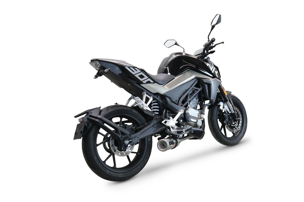 Cf Moto 300 NK 2022-2024, M3 Inox , Full system exhaust, including removable db killer 