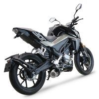 Cf Moto 300 NK 2022-2024, M3 Poppy , Full system exhaust, including removable db killer 