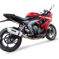 Triumph Daytona 660 2023-2025, Albus Ceramic, Full system exhaust, including removable db killer  