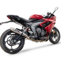 Triumph Daytona 660 2023-2025, Deeptone Inox, Full system exhaust, including removable db killer 