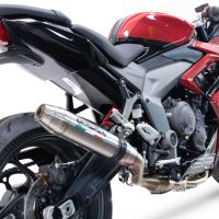 Triumph Daytona 660 2023-2025, Deeptone Inox, Full system exhaust, including removable db killer 