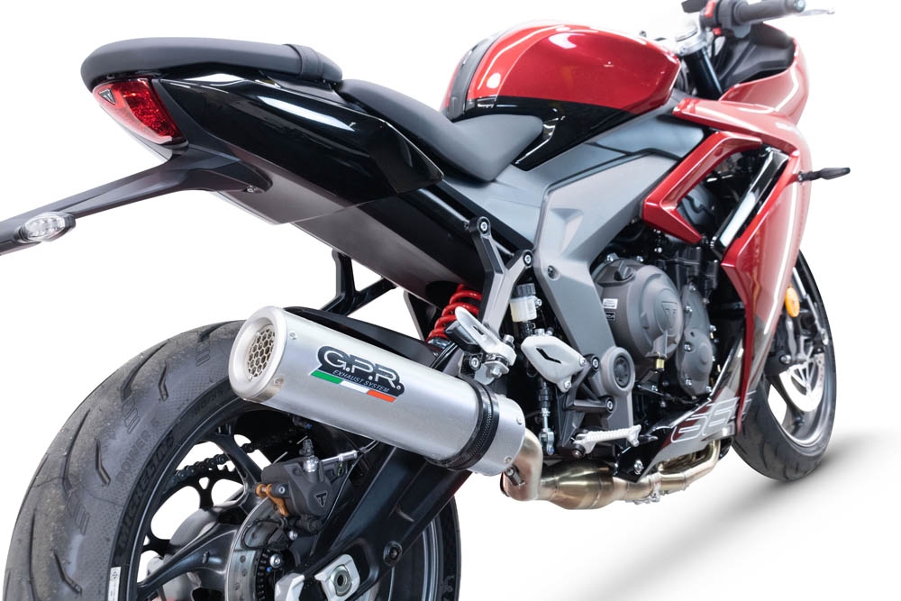 Triumph Daytona 660 2023-2025, M3 Inox , Full system exhaust, including removable db killer 