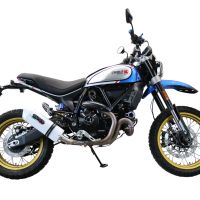 Ducati Scrambler 803 2021-2024, Albus Ceramic, Slip-on exhaust including link pipe and removable db killer 