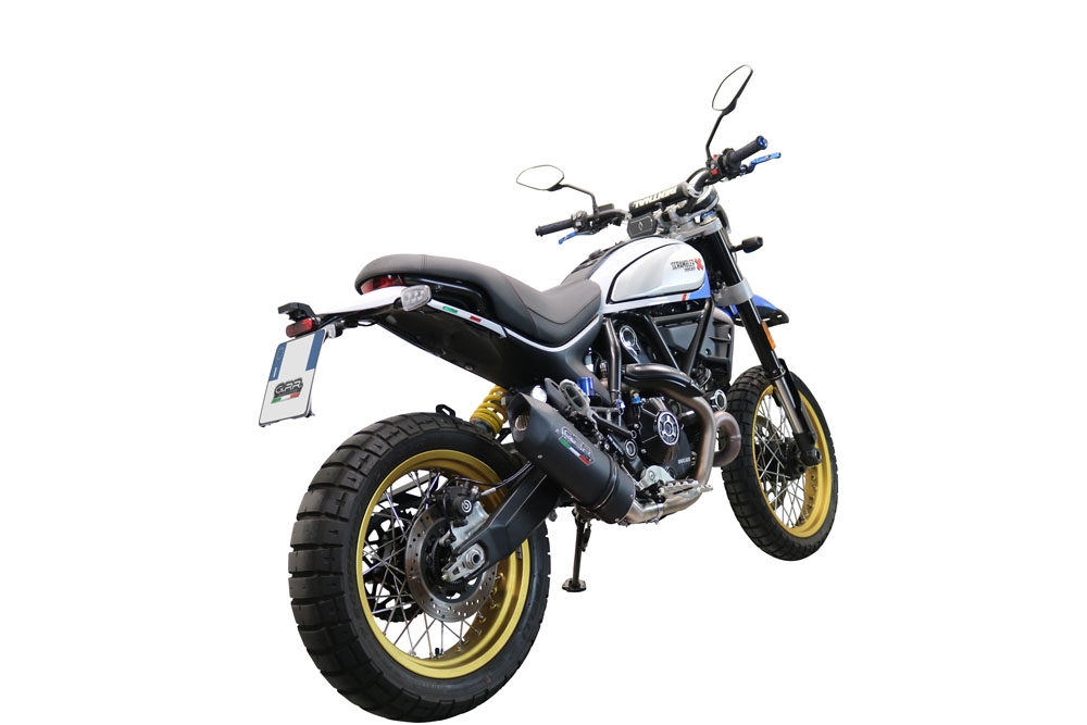 Ducati Scrambler 803 2021-2024, Furore Nero, Slip-on exhaust including link pipe and removable db killer 